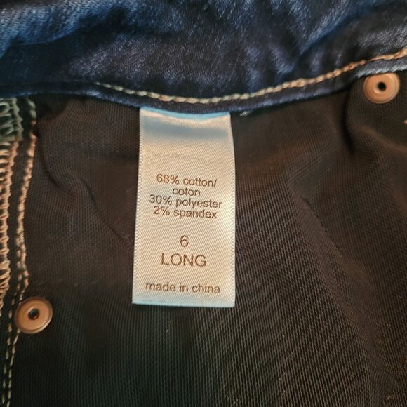 Maurices Jeans 6 L Everflex High Rise Skinny Dark Wash Tummy Control - Picture 4 of 9